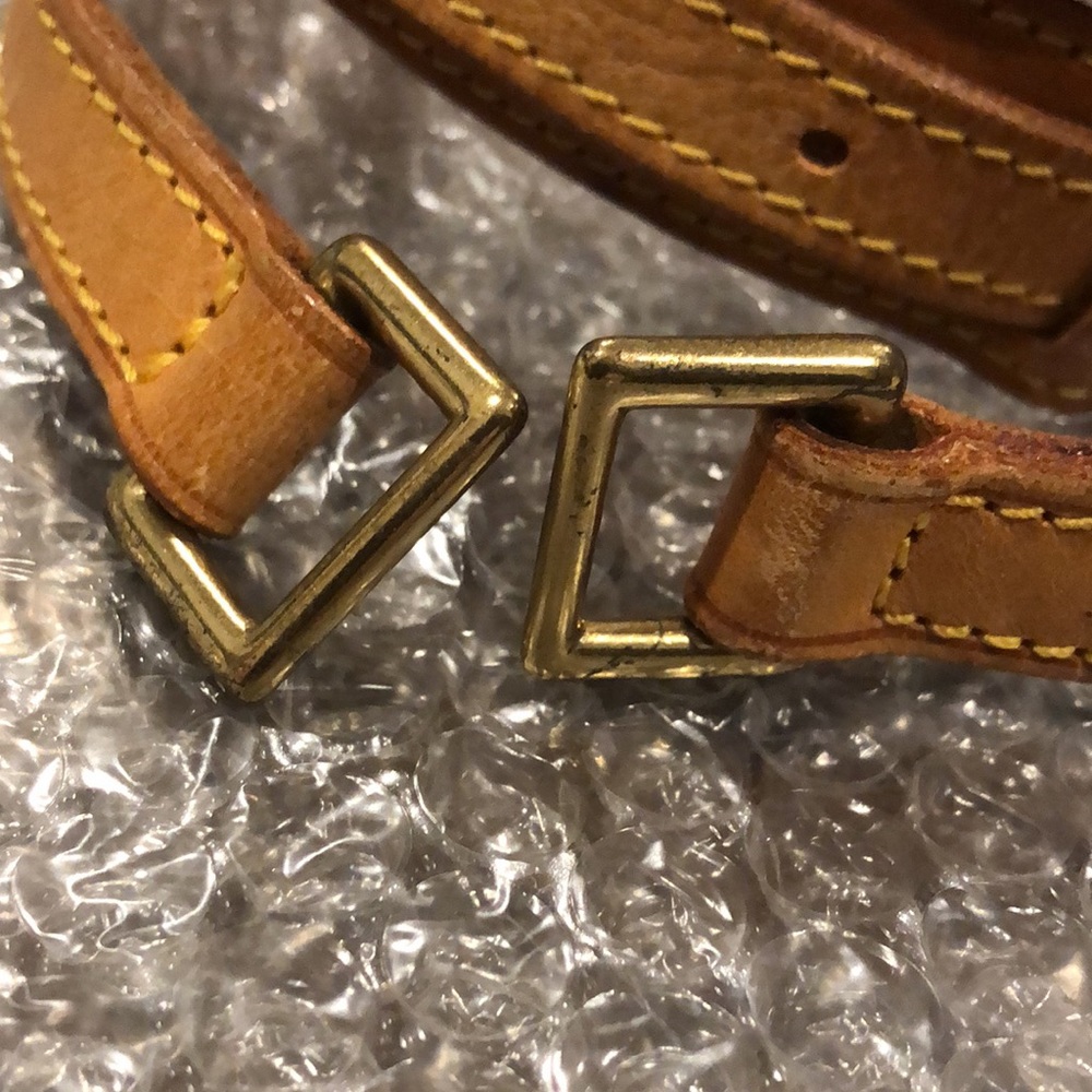 LOUIS VUITTON Replacement Vachetta Leather Shoulder Strap without LV Clasps - Picture 11 of 14